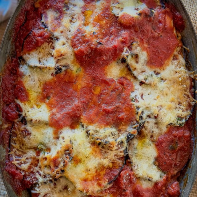 Eggplant Parmigiana Casserole.