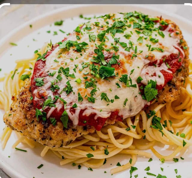Chicken Parmigiana.