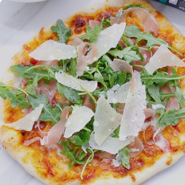 Arugula & Prosciutto Pizza.