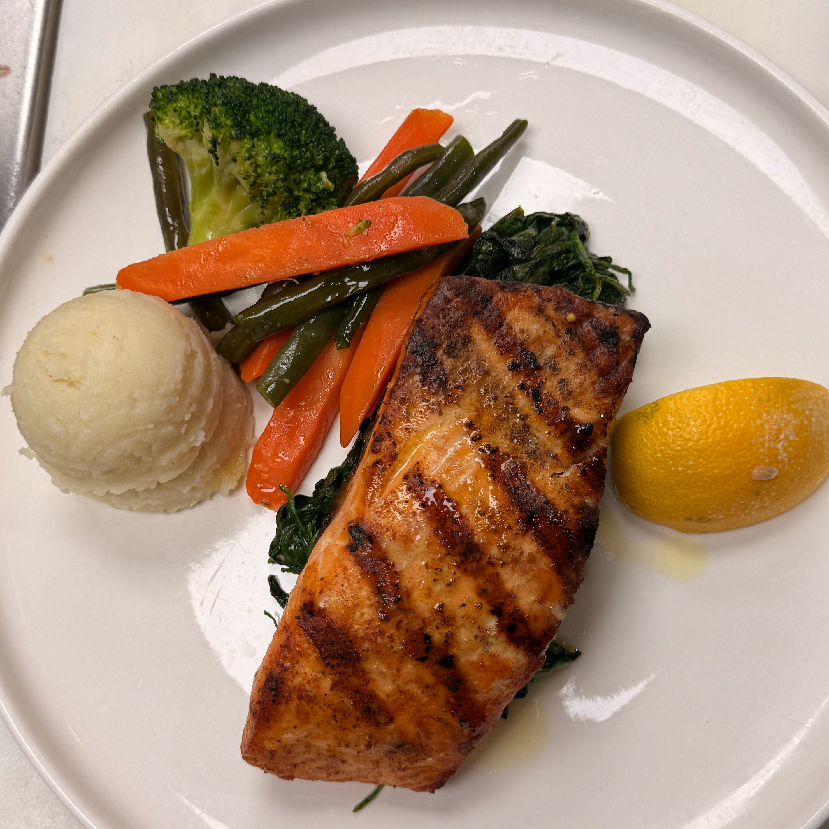 Grilled Salmon.