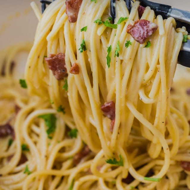 Spaghetti Carbonara.