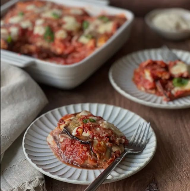 Eggplant Parmigiana.