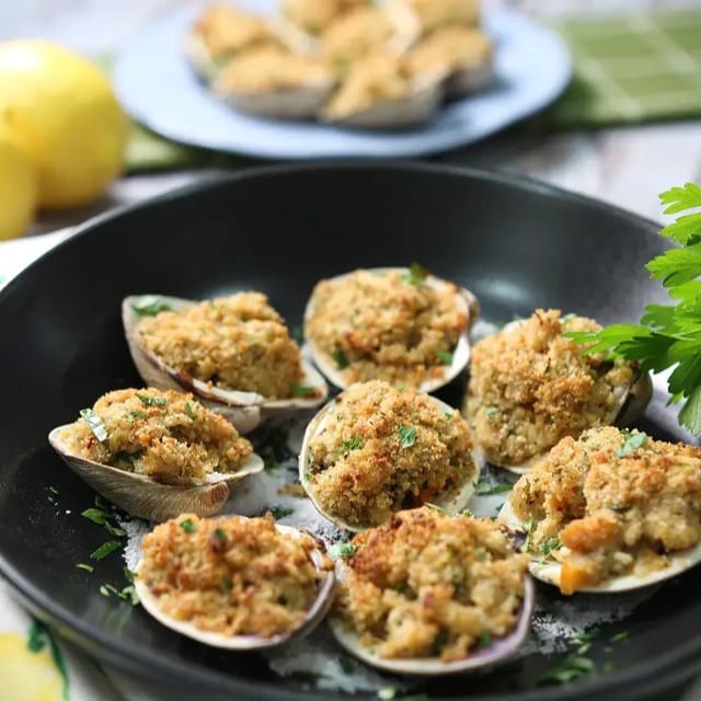 Clams Oreganata.