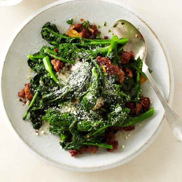 Broccoli Rabe and Sausage.